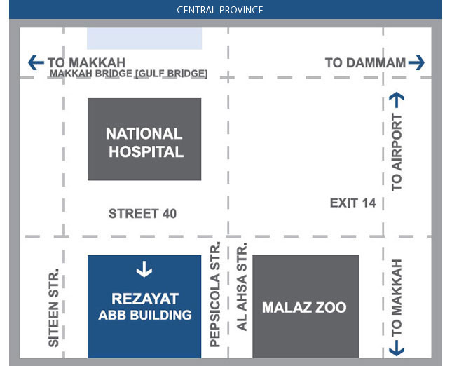 Riyadh office map